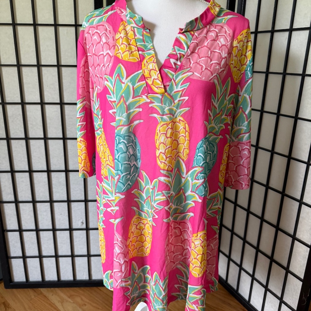 Simply Southern Slip On Floral Dress Large